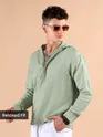 Sage Green Hooded Shirt