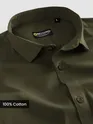 Army Green - Plain Cotton Shirts