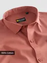Brick Red - Plain Cotton Shirts