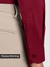 Burgundy - Plain Cotton Shirts