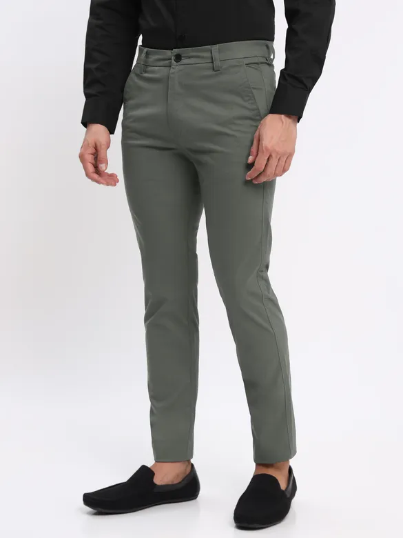 Black and Sky Blue Shirt with Dark Grey Chinos: Pack of 3
