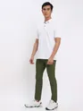 Black and White Polo T-shirt with Army Green Chinos: Pack of 3