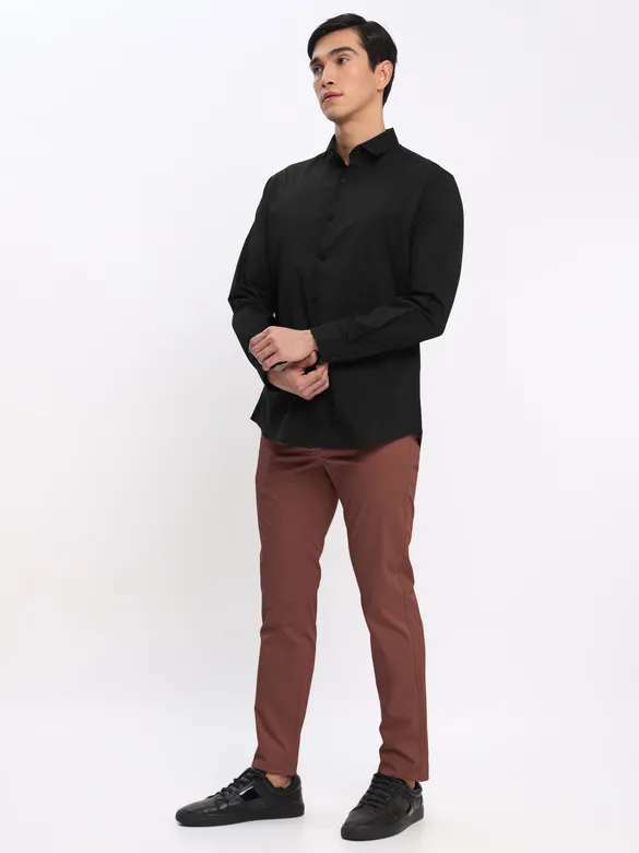 brown dress shirt with black pants Buy and White Caramel Chinos: Pack of 3 Online in India -Beyoung Select your size:EU 42 - US 9 fc:ProductLine:DRESS Millie Bobby Brown Wows Exudes sophistication and ease