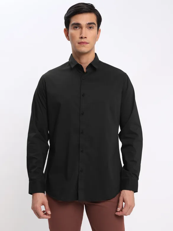 Black and White Shirt with Caramel Brown Chinos: Pack of 3