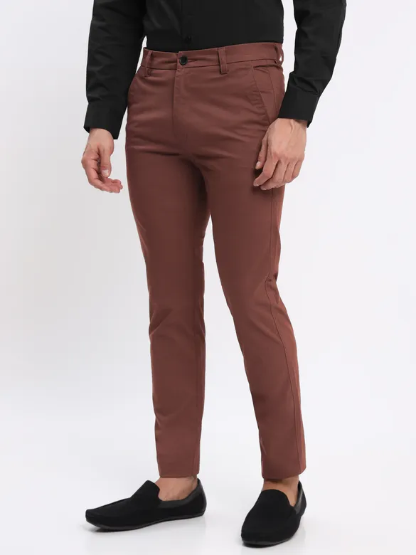 Black and White Shirt with Caramel Brown Chinos: Pack of 3