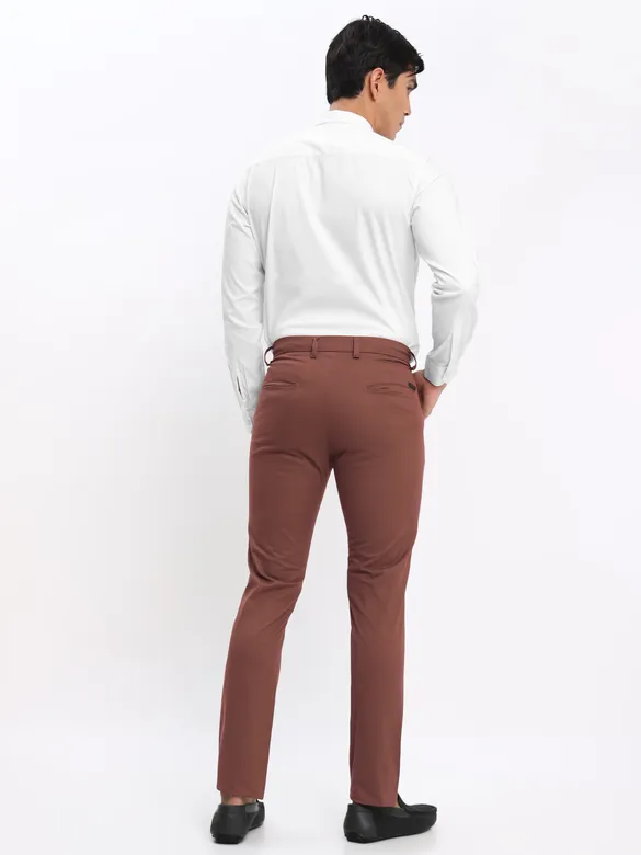 Black and White Shirt with Caramel Brown Chinos: Pack of 3