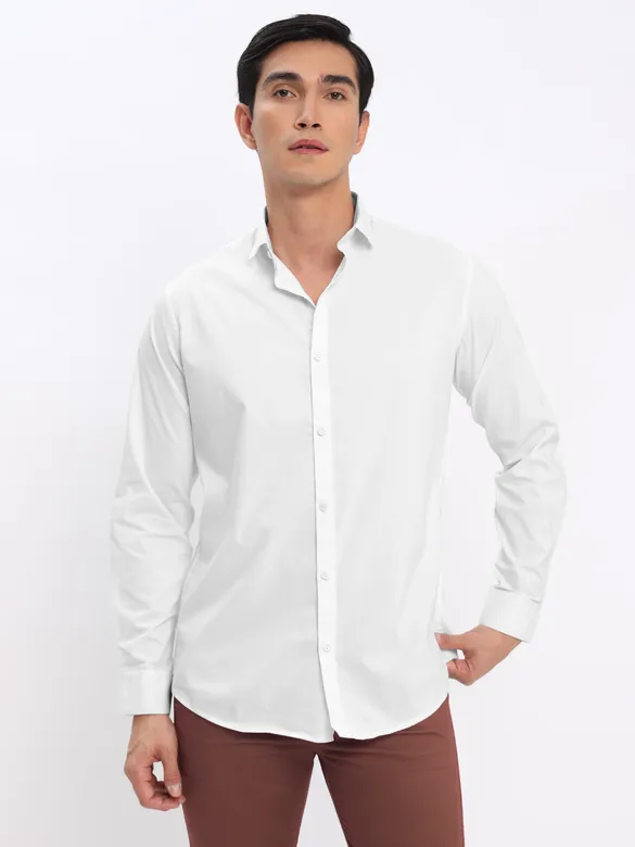 Black and White Shirt with Caramel Brown Chinos: Pack of 3