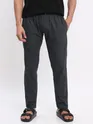 Black Plain T-shirt with Dark Grey Pyjama: Pack of 2