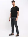 Black Plain T-shirt with Dark Grey Pyjama: Pack of 2