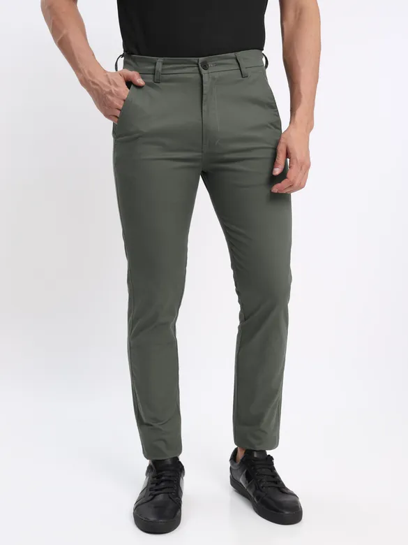 Black Polo T-shirt with Dark Grey Chinos: Pack of 2