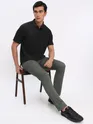 Black Polo T-shirt with Dark Grey Chinos: Pack of 2