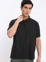 Black Polo T-shirt with Dark Grey Chinos: Pack of 2