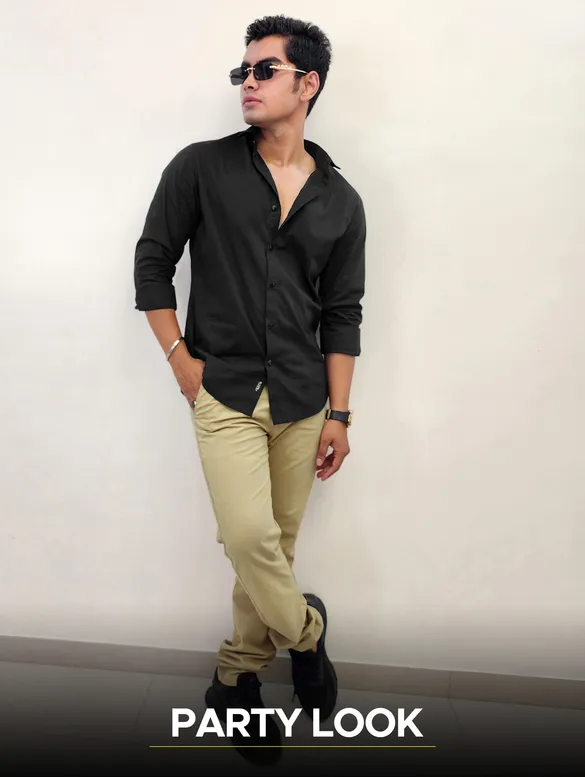 black_shirt_with_camel_beige_chinos_pack_of_2