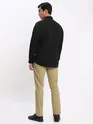 Black Shirt with Camel Beige Chinos: Pack of 2