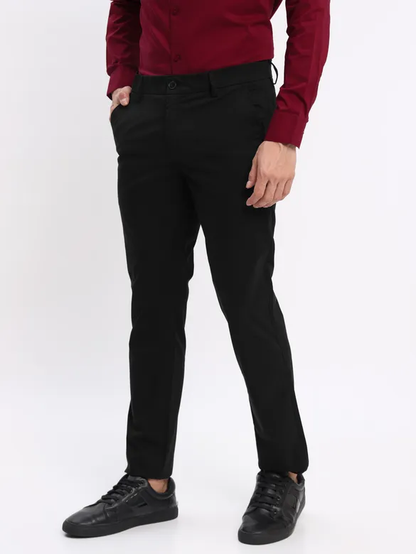 Burgundy and Army Green Shirt with Black Chinos: Pack of 3