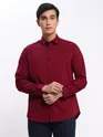 Burgundy Shirt with Midnight Blue Chinos: Pack of 2
