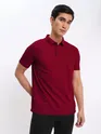 French Wine and Thunder Grey Polo T-shirt with Black Chinos: Pack of 3
