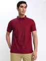 French Wine Polo T-shirt with Camel Beige Chinos: Pack of 2