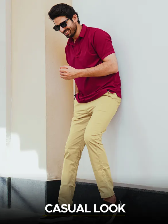french_wine_polo_t_shirt_with_camel_beige_chinos_pack_of_2