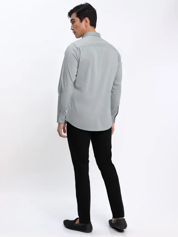 Grey Shirt with Black Chinos: Pack of 2