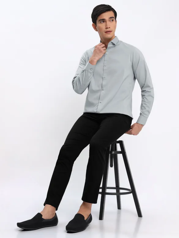 Grey Shirt with Black Chinos: Pack of 2