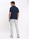 Rose Pink Polo T-shirt with Slivery White Chinos: Pack of 2