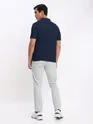 Rose Pink Polo T-shirt with Slivery White Chinos: Pack of 2