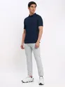 Rose Pink Polo T-shirt with Slivery White Chinos: Pack of 2