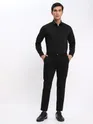 Peach and Black Shirt with Black Chinos: Pack of 3