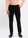 Peach and Black Shirt with Black Chinos: Pack of 3