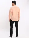Peach and Black Shirt with Black Chinos: Pack of 3