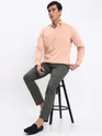 Peach Shirt with Dark Grey Chinos: Pack of 2