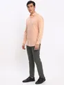 Peach Shirt with Dark Grey Chinos: Pack of 2