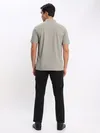 Rose Pink and Thunder Grey Polo T-shirt with Black Chinos: Pack of 3