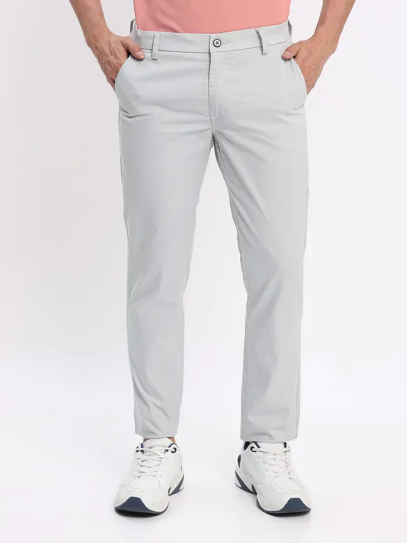 Rose Pink Polo T-shirt with Slivery White Chinos: Pack of 2