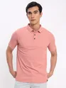 Rose Pink Polo T-shirt with Slivery White Chinos: Pack of 2