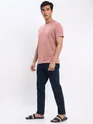 Space Grey and Pink Plain T-shirt with Navy Blue Pyjama: Pack of 3