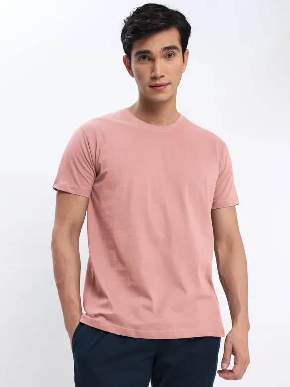 Space Grey and Pink Plain T-shirt with Navy Blue Pyjama: Pack of 3