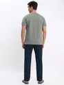 Space Grey and Pink Plain T-shirt with Navy Blue Pyjama: Pack of 3