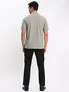 Thunder Grey Polo T-shirt with Black Chinos: Pack of 2