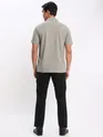 French Wine and Thunder Grey Polo T-shirt with Black Chinos: Pack of 3