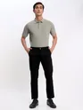 French Wine and Thunder Grey Polo T-shirt with Black Chinos: Pack of 3