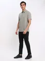 French Wine and Thunder Grey Polo T-shirt with Black Chinos: Pack of 3