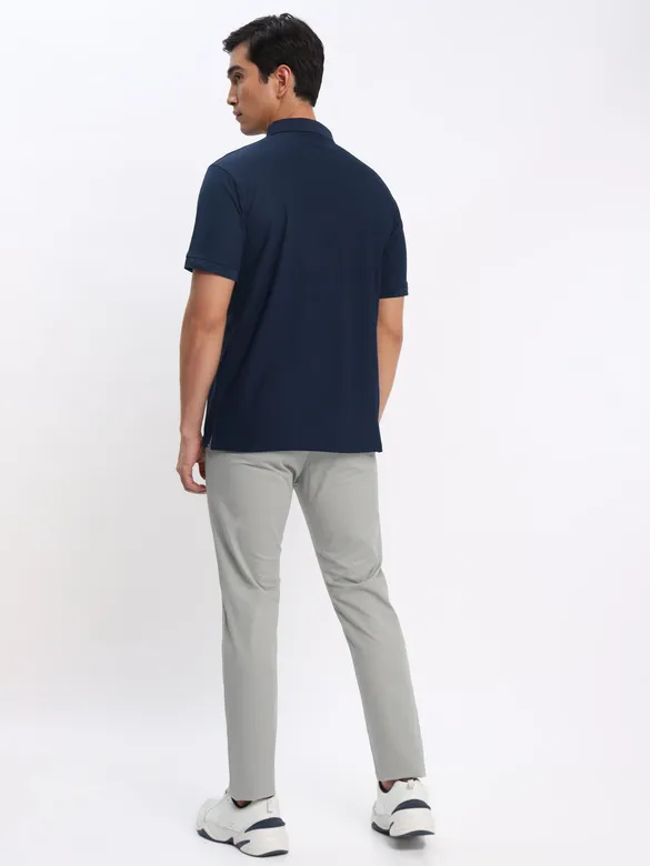 White and Navy Blue Polo T-shirt with Army Green Chinos: Pack of 3