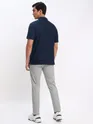White and Navy Blue Polo T-shirt with Army Green Chinos: Pack of 3