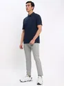 White and Navy Blue Polo T-shirt with Army Green Chinos: Pack of 3
