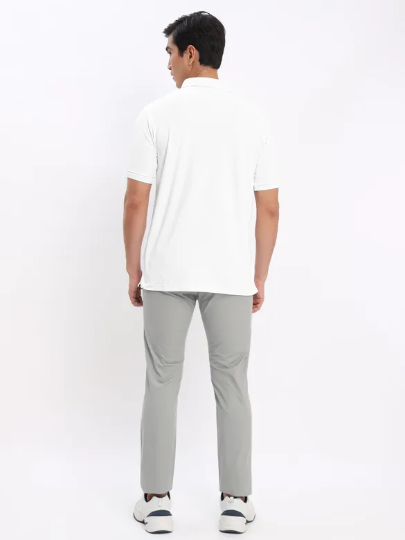 White and Navy Blue Polo T-shirt with Army Green Chinos: Pack of 3