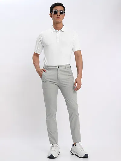 White and Navy Blue Polo T-shirt with Army Green Chinos: Pack of 3