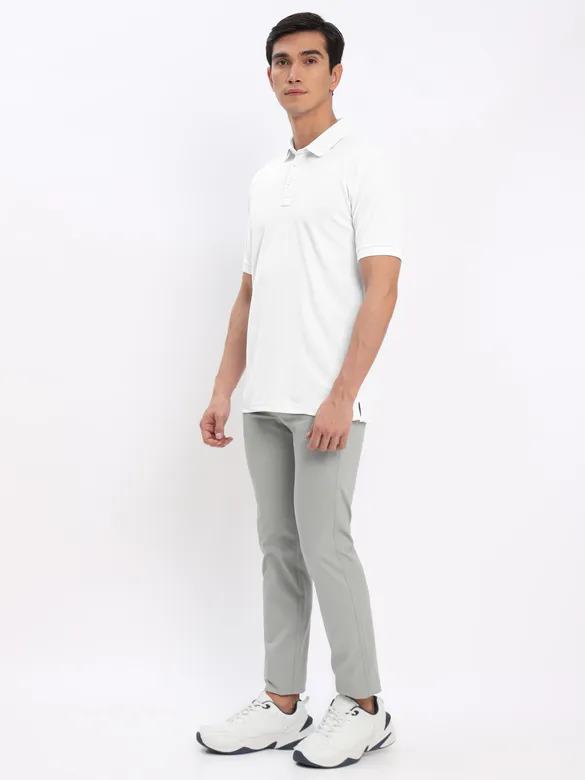 White and Navy Blue Polo T-shirt with Army Green Chinos: Pack of 3