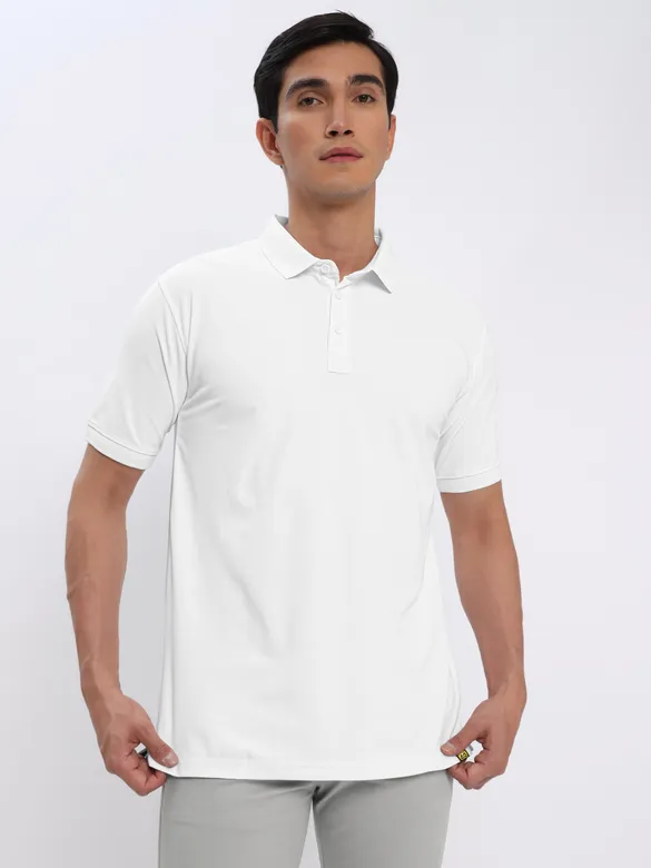 White and Navy Blue Polo T-shirt with Army Green Chinos: Pack of 3